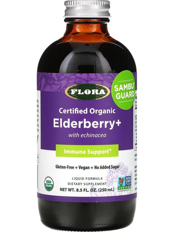 Flora, SambuGuard, Elderberry+ with Echinacea, 8.5 fl oz