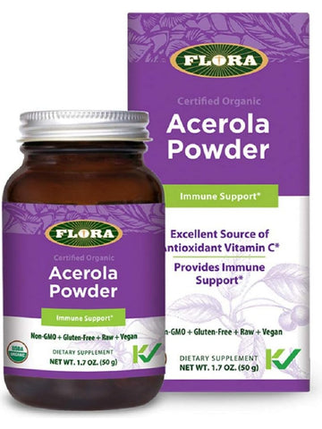 Flora, Acerola Powder, Immune Support, 1.7 oz