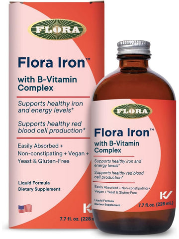 Flora, Flora Iron with B-Vitamin Complex, 7.7 fl oz