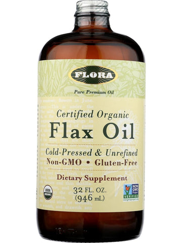 Flora, Flax Oil, Cold-Pressed & Unrefined, 32 fl oz