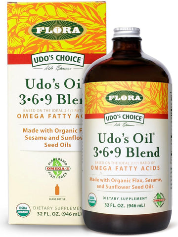 Flora, Udo's Oil 3-6-9 Blend, Omega Fatty Acid, 32 fl oz