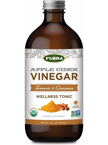Flora, Apple Cider Vinegar, Turmeric & Cinnamon, 17 fl oz