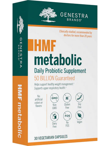 Genestra, HMF Metabolic Daily Probiotic Supplement, 30 Vegetarian Capsules