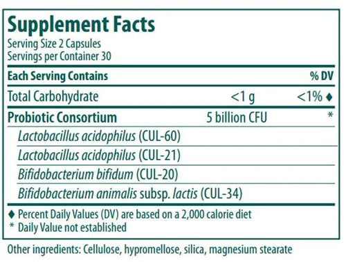 Genestra, HMF capsules Daily Probiotic Supplement, 60 Vegetarian Capsules