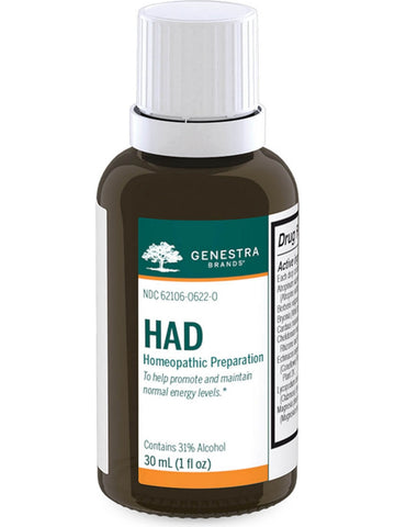 Genestra, HAD Homeopathic Preparation, 1 fl oz