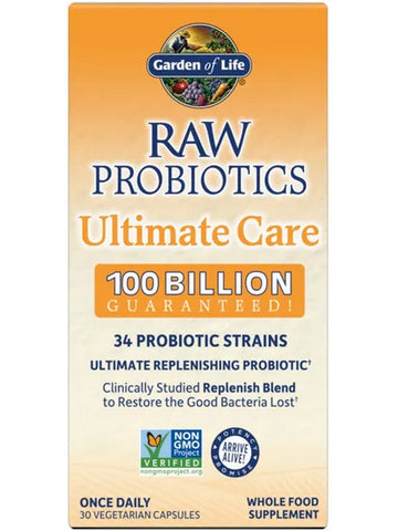 Garden of Life, Raw Probiotics Ultimate Care, 30 Vegetarian Capsules
