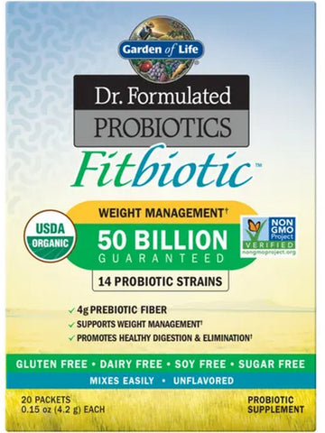 Garden of Life, Dr. Formulated, Fitbiotic, 20 Packets