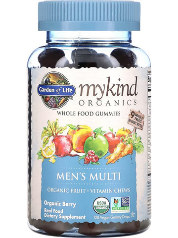 Garden of Life, MyKind Organics, Men's Multi, Berry, 120 Vegan Gummy Drops