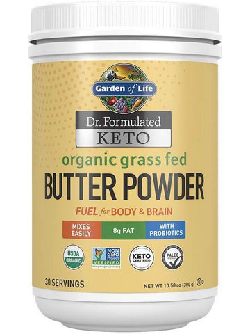 Garden of Life, Dr. Formulated, Keto Organic Grass Fed Butter, 10.58 oz