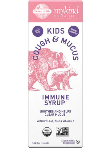 Garden of Life, MyKind Organics, Kids Cough & Mucus Immune Syrup, 3.92 oz