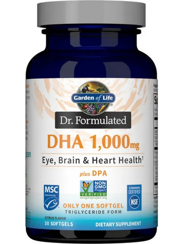 Garden of Life, Dr. Formulated, DHA 1000 mg, 30 Softgels