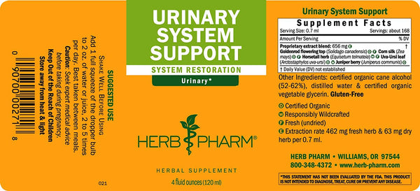 Herb Pharm, Urinary System Support, 4 fl oz