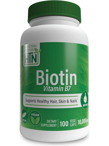 Health Thru Nutrition, Biotin (Vitamin B7), 100 VegeCaps
