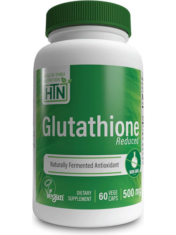 Health Thru Nutrition, Glutathione Reduced 500 mg, 60 VegeCaps
