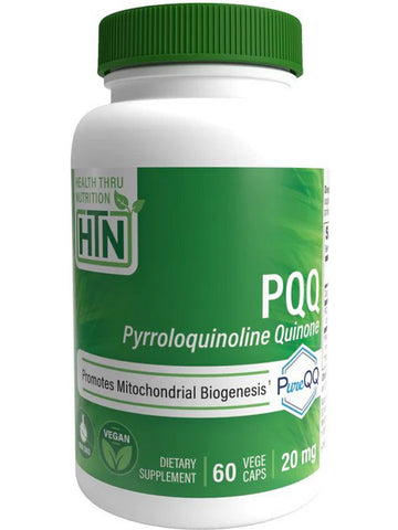 Health Thru Nutrition, PQQ Pyrroloquinoline Quinone 20 mg, 60 VegeCaps