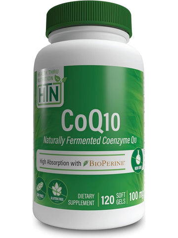 Health Thru Nutrition, CoQ-10 100 mg with BioPerine, 120 Softgels