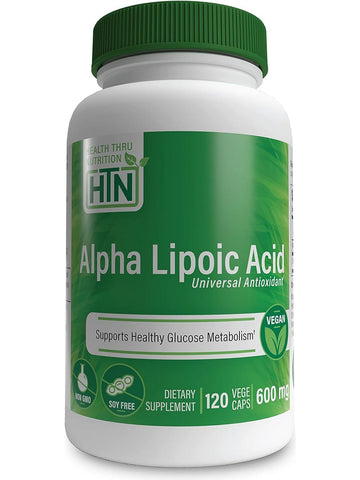 Health Thru Nutrition, Alpha Lipoic Acid 600 mg, 120 VegeCaps