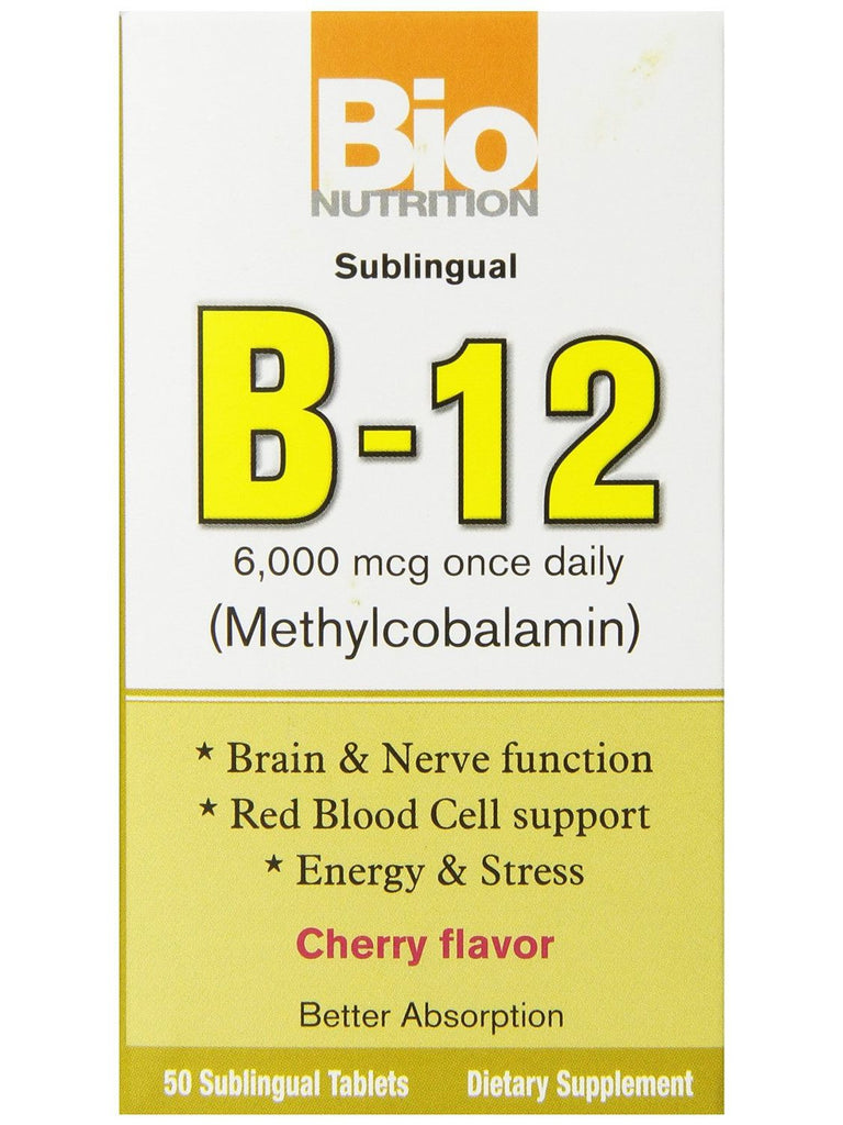Bio Nutrition, B-12 Sublingual, 50 TAB