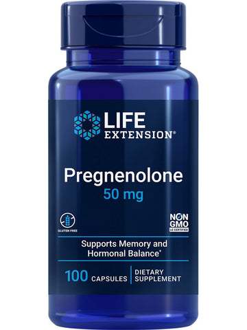 Life Extension, Pregnenolone, 50 mg, 100 capsules