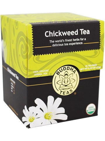 ** 12 PACK ** Buddha Teas, Chickweed Tea, 18 Tea Bags