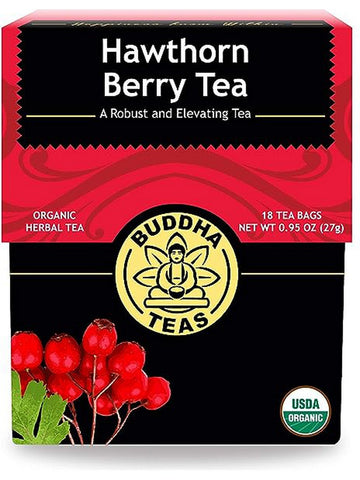 ** 12 PACK ** Buddha Teas, Hawthorn Berry Tea, 18 Tea Bags
