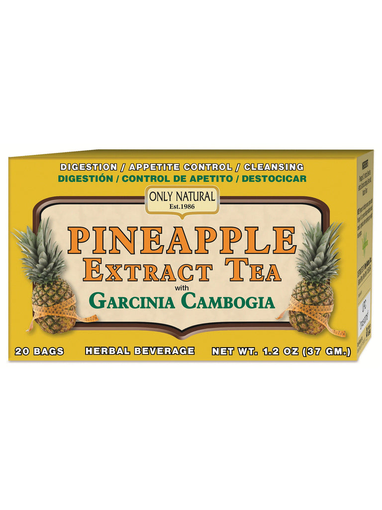 Only Natural, Pineapple Tea with Garcinia Cambogia, 20 bags