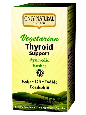 Only Natural, Vegetarian Thyroid Support (Kosher), 60 vegicaps
