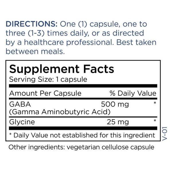 Metabolic Maintenance, GABA, 500 mg, 60 capsules