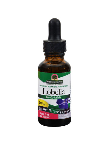 Lobelia Inflata Herb Extract, 1 oz, Nature's Answer