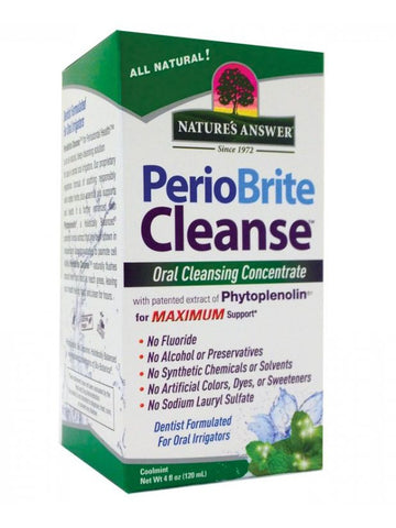 PerioBrite Cleanse Oral Irrigating Concentrate, 4 oz, Nature's Answer