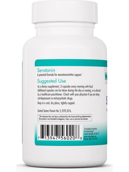 NutriCology, Seratonin Neurotransmitter Support, 90 Vegetarian Capsules
