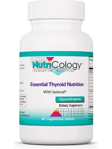 NutriCology, Essential Thyroid Nutrition with Iodoral, 60 Tablets