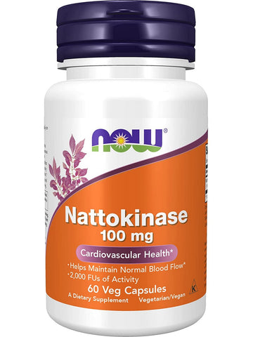 NOW Foods, Nattokinase 100 mg, 60 veg capsules