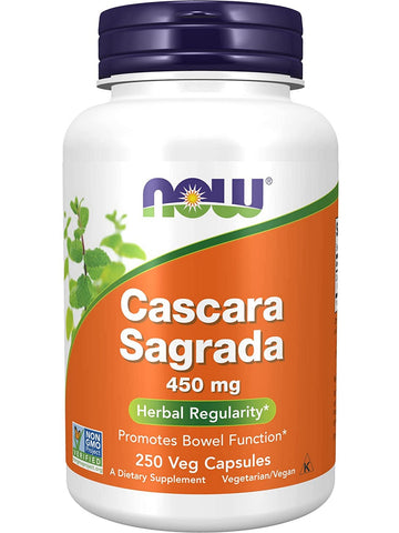 NOW Foods, Cascara Sagrada 450 mg, 250 veg capsules
