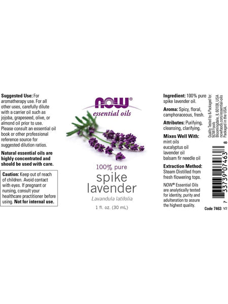 NOW Foods, Spike Lavender Oil, 1 fl oz