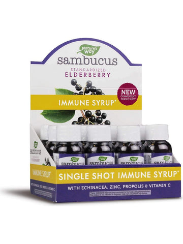Nature's Way, Sambucus Immune Single Shot Syrup Tray, 12 x 20 ml bottles