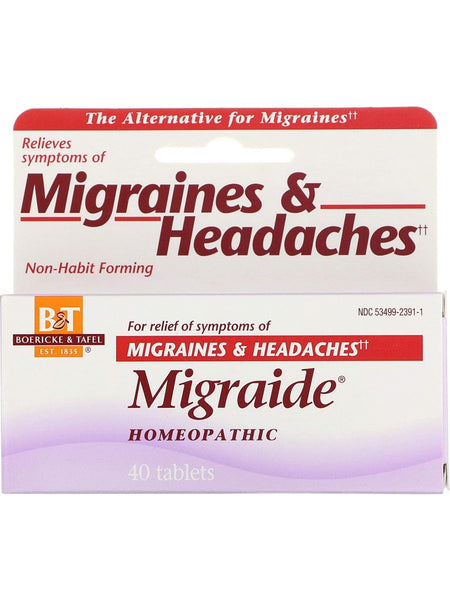 Boericke & Tafel, Migraide®, 40 tablets