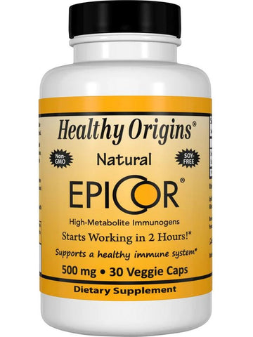 Healthy Origins, Natural EpiCor High-Metabolite Immunogens, 500 mg, 30 Veggie Caps