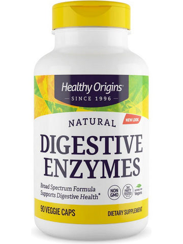 Healthy Origins, Natural Digestive Enzymes, 90 Veggie Caps