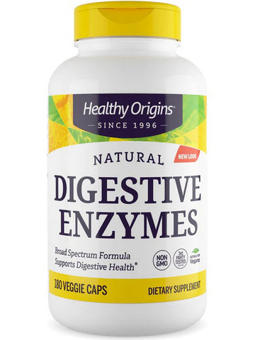 Healthy Origins, Natural Digestive Enzymes, 180 Veggie Caps
