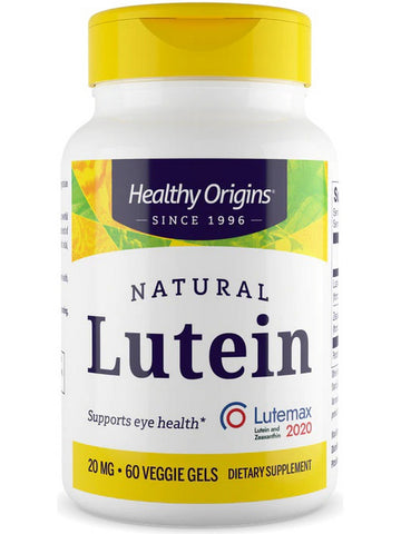 Healthy Origins, Natural Lutein, 20 mg, 60 Veggie Gels