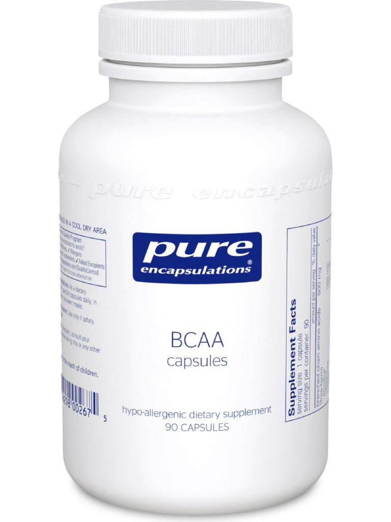 Pure Encapsulations, BCAA, 600 mg, 90 vcaps