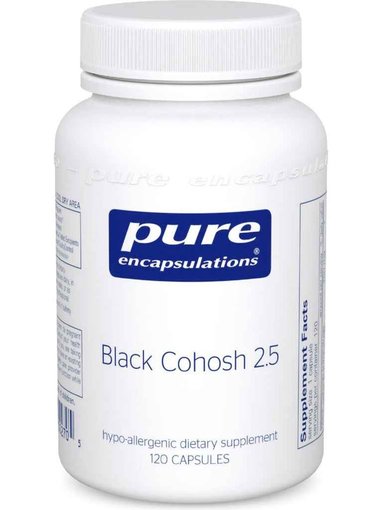 Pure Encapsulations, Black Cohosh 2.5, 250 mg, 120 caps