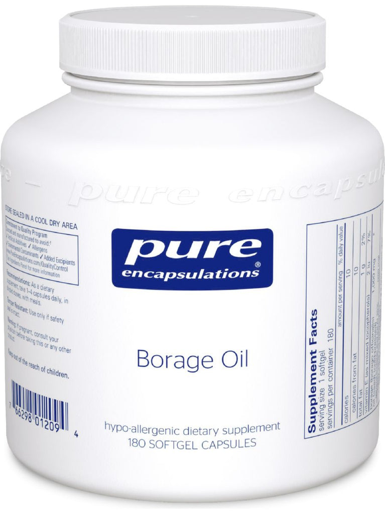 Pure Encapsulations, Borage Oil, 180 gels