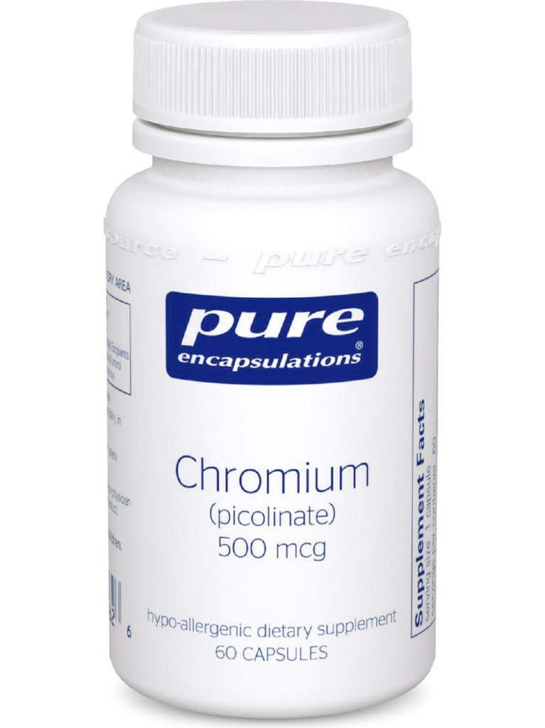 Pure Encapsulations, Chromium (picolinate) 500 mcg, 60 vcaps