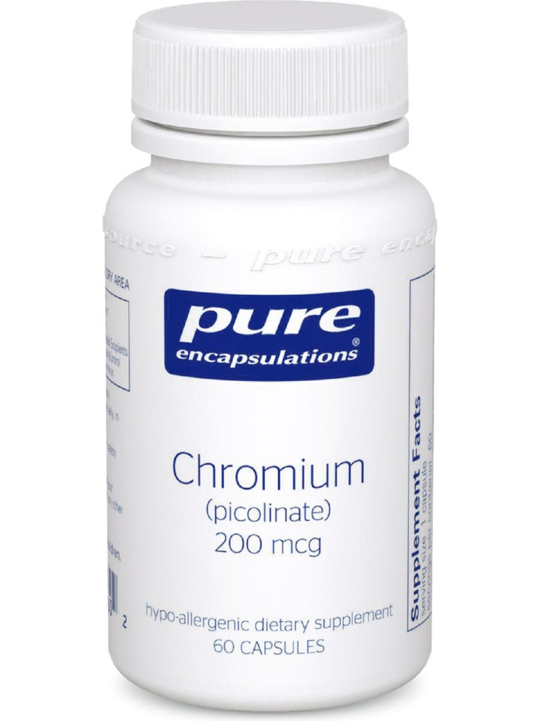 Pure Encapsulations, Chromium (picolinate) 200 mcg, 60 vcaps