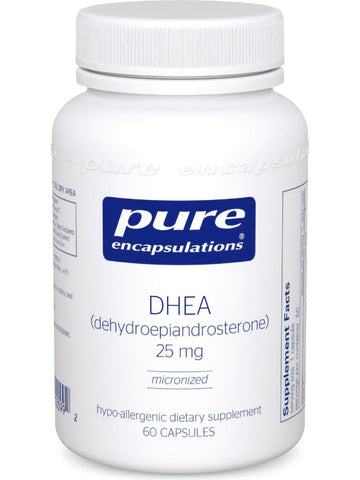 Pure Encapsulations, DHEA (micronized), 25 mg, 60 vcaps