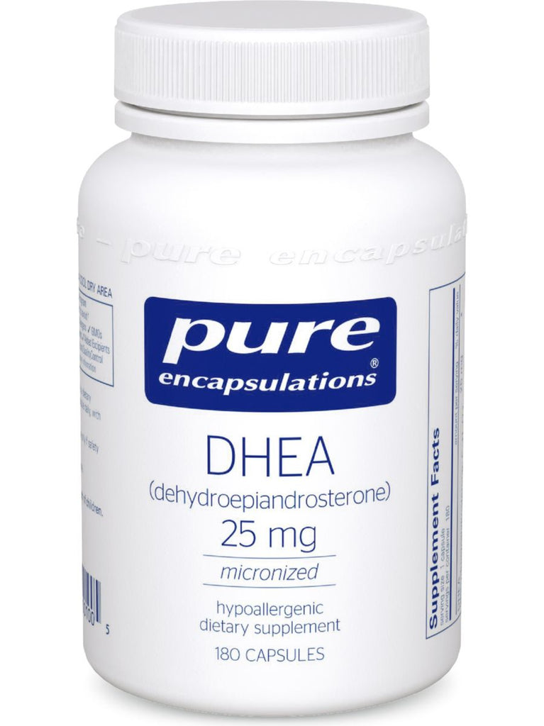 Pure Encapsulations, DHEA (micronized), 25 mg, 180 vcaps
