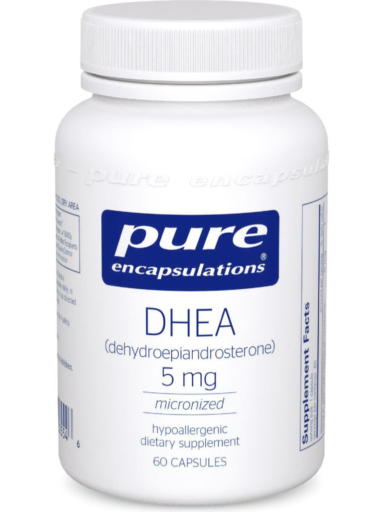 Pure Encapsulations, DHEA (micronized), 5 mg, 60 vcaps