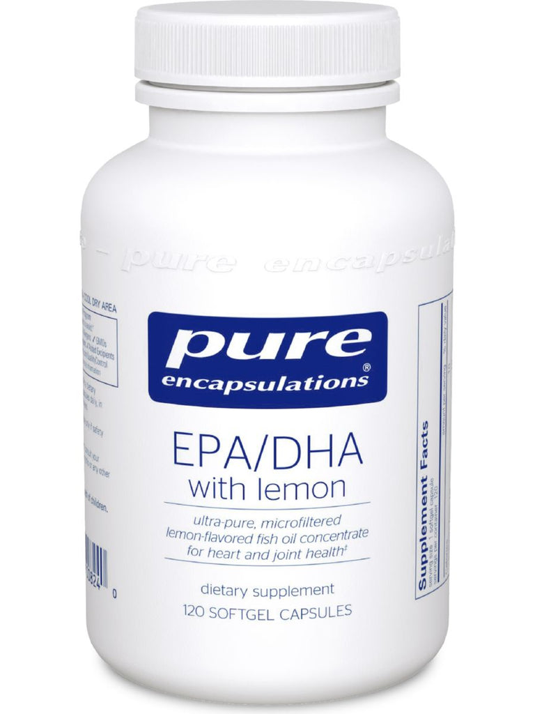 Pure Encapsulations, EPA/DHA with lemon, 120 gels